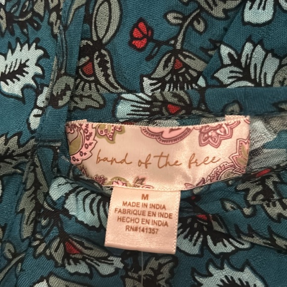 NWT Band Of The Free Jewel Teal Floral Wrap Maxi Dress - Picture 10 of 12